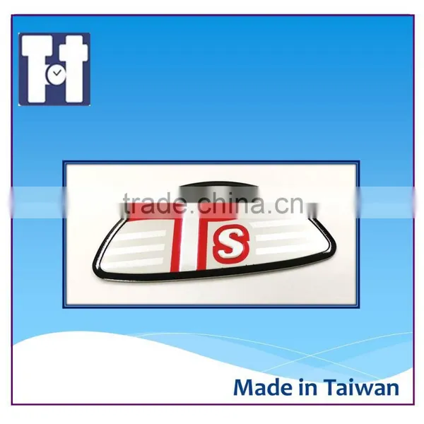 Carmine Car Epoxy Classical Metal Aluminum Sticker photo-4