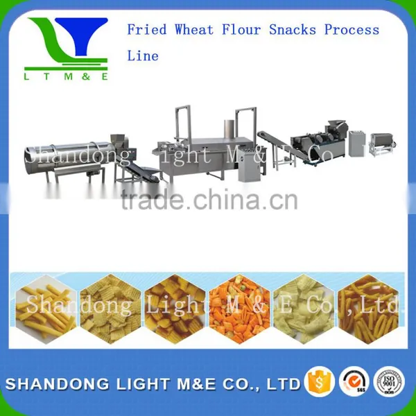 Fried Wheat Flour Snacks Processing Line/Mking Machine photo-2