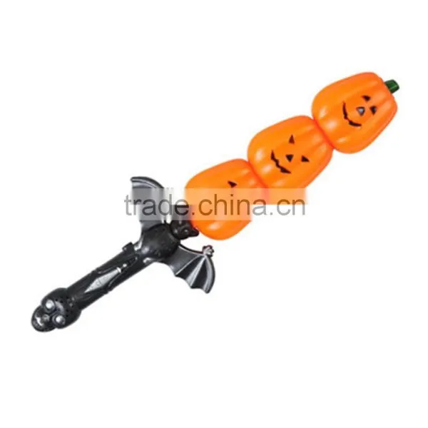 Halloween Pumpkin Style Magic Wand With Flashing Light and Sound