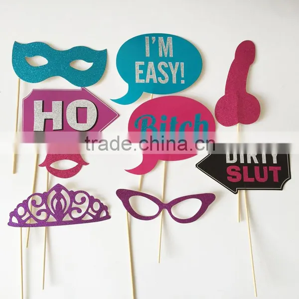 2016 Hottest IN STOCK for Birthday Party -16PCS Fashion Photo Booth Props photo-3