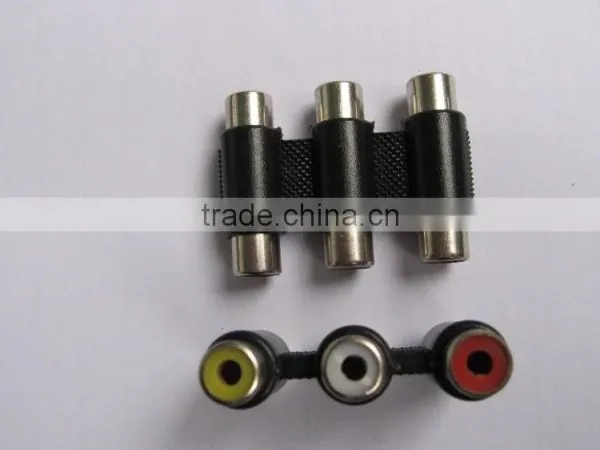 Three Rca Female to Female Connector photo-2