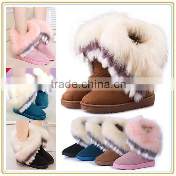 Women Winter Warm High Long Snow Ankle Boots Cheap Girl Snow Boots