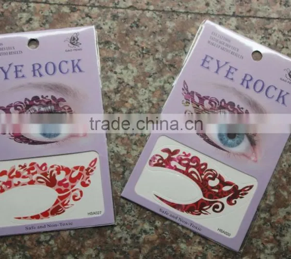 2016 Best Seller Eco-friendly High Quality Fashion Eye Decoration Sticker