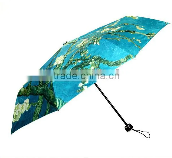 Chinese Landscape Painting Hot Sale Promotion Folding Umbrella