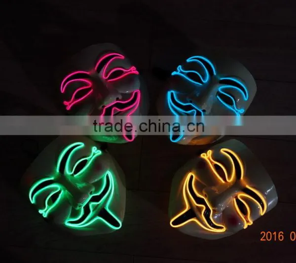 EL WIRE Mask / el Wire Party Mask / el Flashing Mask photo-6