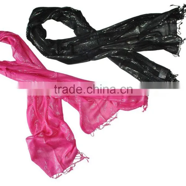 Viscose Scarf, Shawls Lurex Stoles