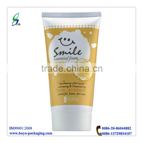 Round Cosmetic Tube With Flip Cap, Collapsible Aluminum Tube
