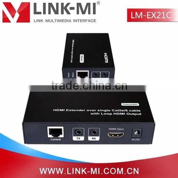 LINK-MI LM-EX21C 50M EXTENDER Transmitter Receiver With 1xlooping HDMI Output 3D 1080P EDID Bi-Direction Wideband IR photo-4