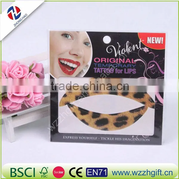 2016 New Fashion Sex Products Variety of Design One-timeTattoo Stickers To Kiss Your Mouth photo-4