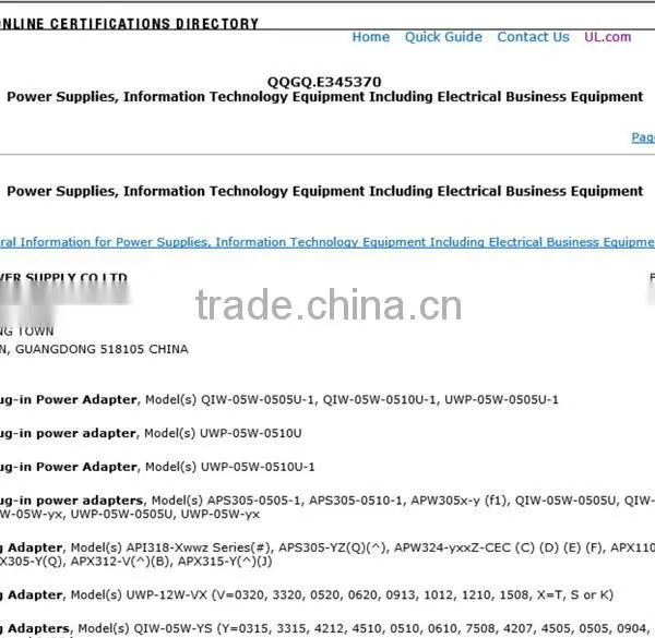 UL/cUL/PSE/FCC/CEC/BSMI/GS/CE/ERP/SAA/C-TICK/MEPS/CCC 5W 5V 0.5A KTEC Power Adaptor photo-6