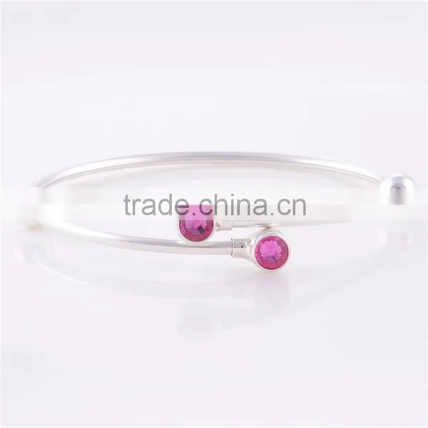 925 Sterling Silver Bangle Bracelet Cross DIY European Charm Beads Bangle CSZ002 photo-2