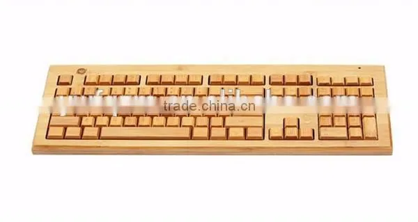Bamboo & Wood Mechanical Gaming Computer Keyboard photo-2