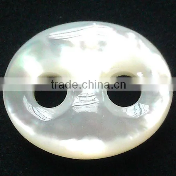 White Shell Buttons for Jewelry