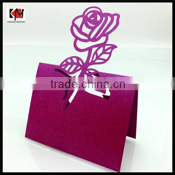 Customized Design Laser Cut Paper Place Cards for Wedding Wholesale photo-5