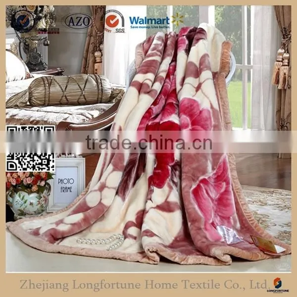 Manufactory Walmart China Home Textile Two Sided Mink Blanket photo-4