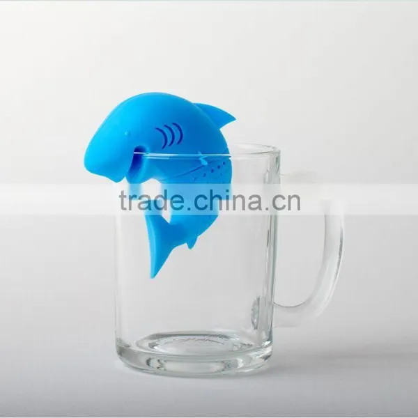 Hot Sell Shark Shape Silicone Tea Infuser Silicone Strainer Filter