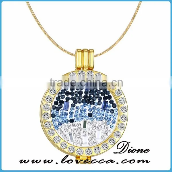 2016 Hot Sell Latest Changeable Design Pendant Necklace Diy Coin Necklace photo-4