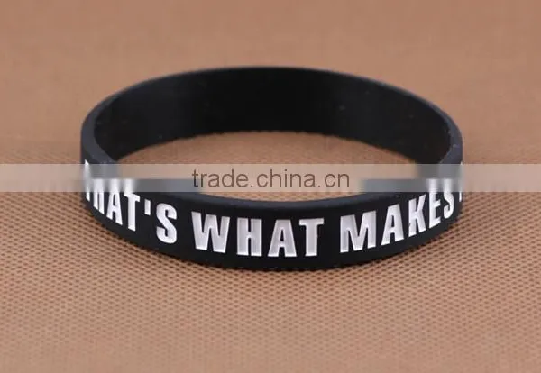 2016 Promotional Gift OEM Hot Selling Silicone Bracelets Custom Colorful Silicon Sport Wrist Band photo-5