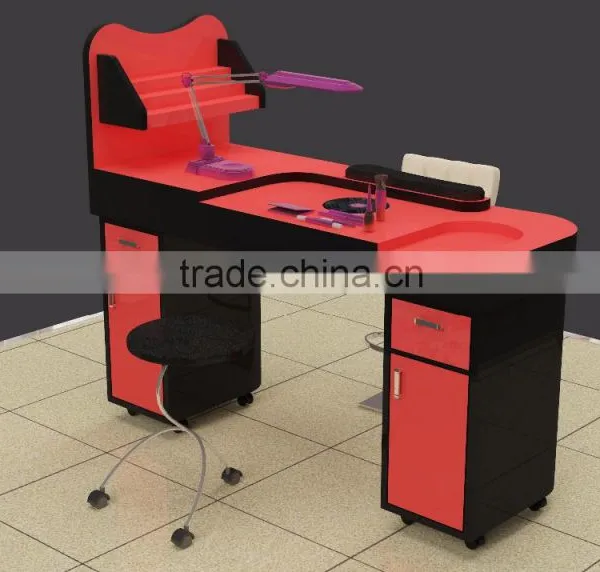 CE Certification Manicure Salon Table Nail Bar Furniture With Your Logo photo-5
