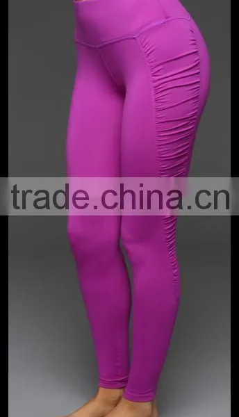 Kiteng Eye-catching and Multi-level Contrast Side Panel Detail Yoga Legging 2016 New Office In United States (USA)small Minimum photo-3
