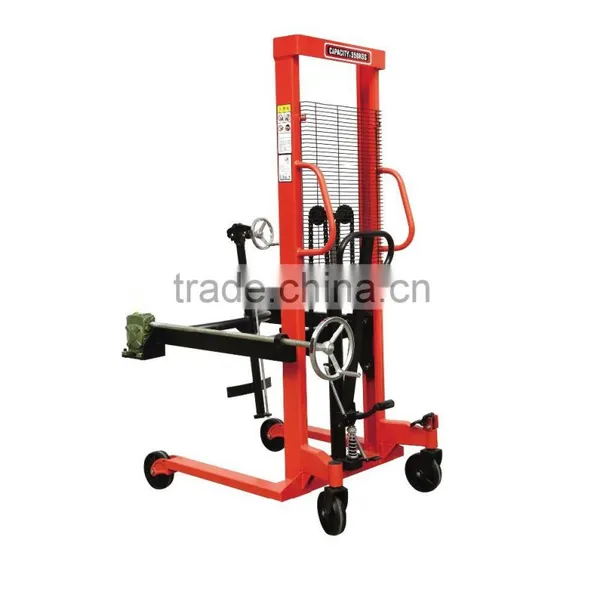 360kg Manual Hydraulic Pallet Drum Lifting Stacker/china Suppliers Drum Cart/yujie/logistics Equipment