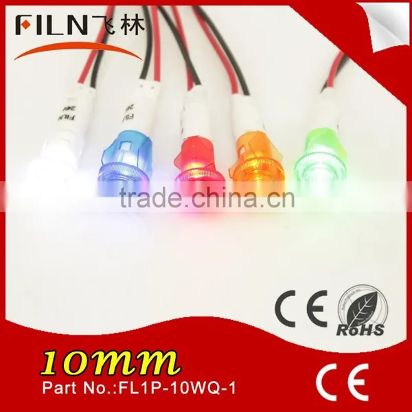 FILN Hot Products 10mm 24v Led Signal Lamp Security Indicator Light With Wire photo-6