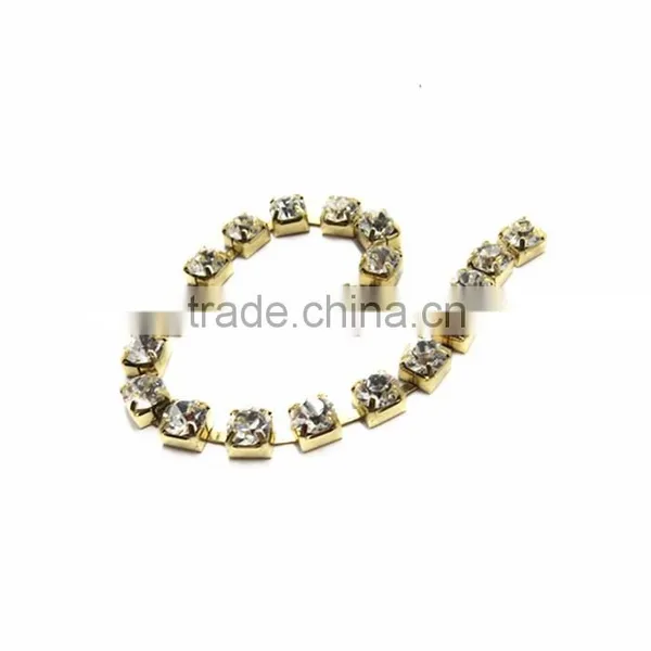 Bling Bling Handmade Crystal Rhinestone Chain For Shoe Decoration photo-3