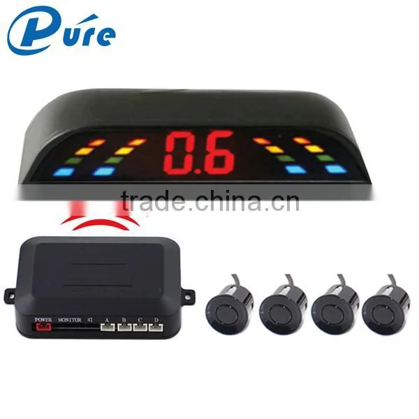 2016 New 4 Sensors Wireless Parking Sensor Numeral and Color Led Display Car Reverse Backup Radar System photo-4