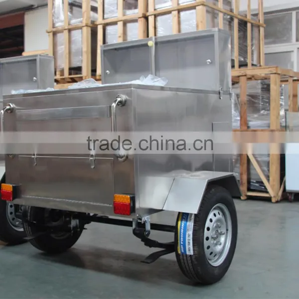 304 Stainless Steel Mobile Hot Dog Cart for Sale photo-2