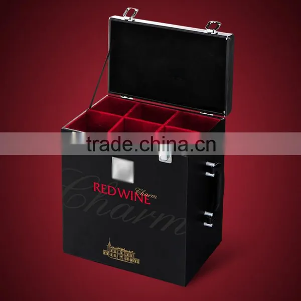Chinese Factories Wholesale Custom Red Wine Champagne Boxes, Gray Beautiful Gift Box photo-4
