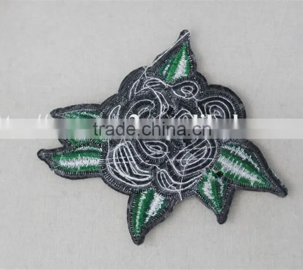 Good Looking 12*13cm Sexy Red Flower Pattern Diamond Patch Sequin Embroidery Applique for Dancer photo-5
