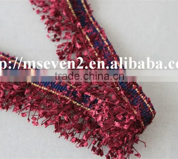 Fashion Color Tassel Fringe Lace Trim Polyester Tassel Fabric Embroidery Lace photo-5