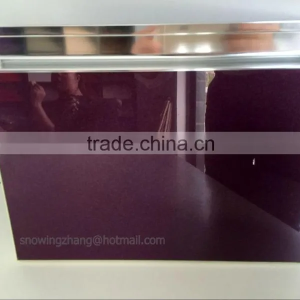 Scratch -proof UV Mdf High Gloss Solid Color Kitchen Cabinet Door photo-3