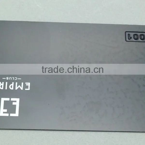 Fashion Matte Surface VIP Card Metal Card With Black Plating photo-2