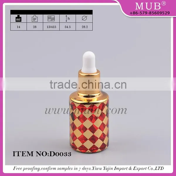 15ml Unique Shape Clear Glass Dropper Bottle With Pipette for e Liquid / Empty Essential Oil Container photo-4