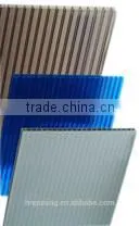 Transparent PC Polycarbonate Plastic Hollow Roofing Sheets Ten Years Quality photo-3