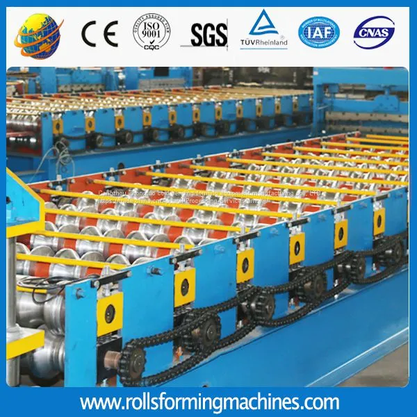 Glazed Steel Tile Roll Forming Machine/High Rib Roofing Panel Roll Forming Machine/Roof Panel Machine photo-4
