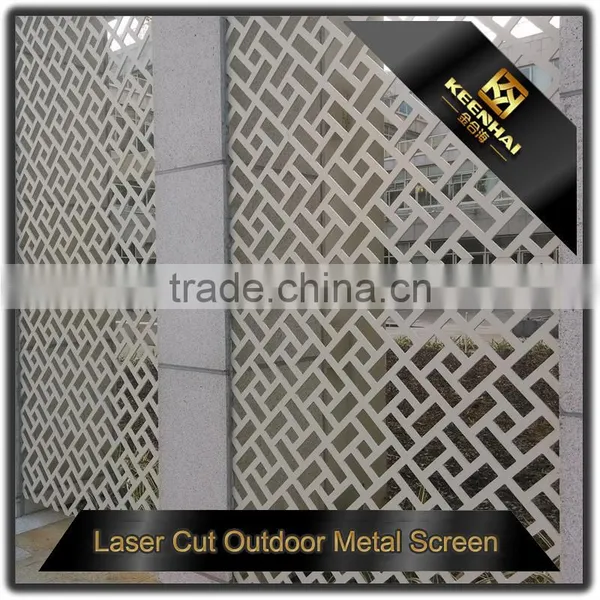 304 Stainless Steel Decorative Laser Cut Outdoor Perporated Metal Screen photo-4