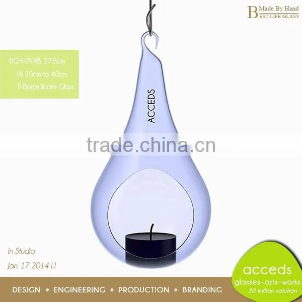 Hot Selling OEM/ODM Borosilicate Clear Glass Candle Holder photo-2