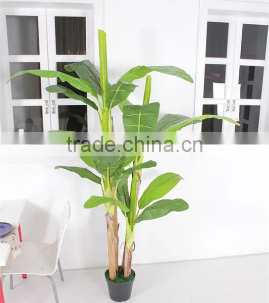 SJ030120 Indoor Decoration Foliage Tree/Plastic Plantain Tree/fake Banana Tree photo-2