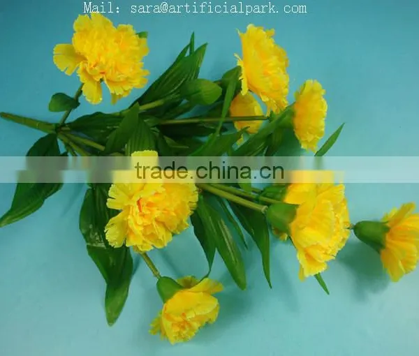 Artificial Carnations Flowers Plastic photo-5