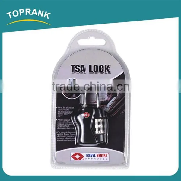 Toprank Promotional Tsa Approved Combination Luggage Zipper Lock 3 Dial Combination TSA Lock For Luggage Bag photo-2
