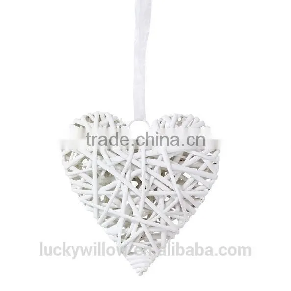 Wholesale Wicker Hearts With Rebbon photo-5