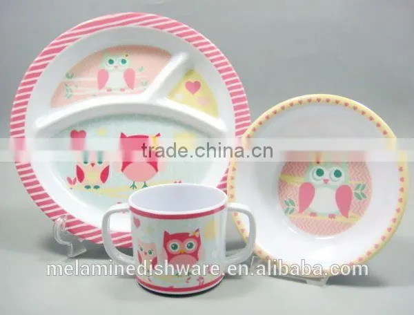 100% Melamine Kid Children Dinnerware Set photo-2