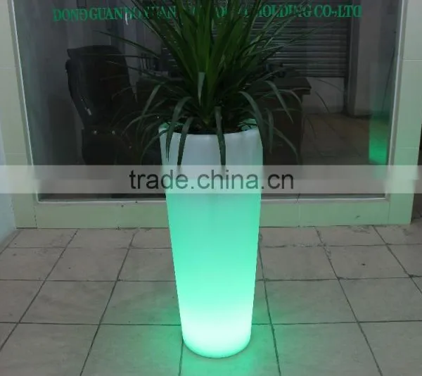 PE Plastic LED Rechargeable Large Flower Pot, RGB 16 Color Changing Ice Bucket For Bar Party photo-6