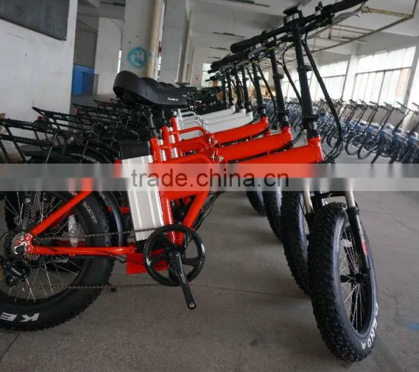 2016 Top Seller High Speed 20 Inches Electric Folding Fat Tire Bike Hasky Bike photo-3
