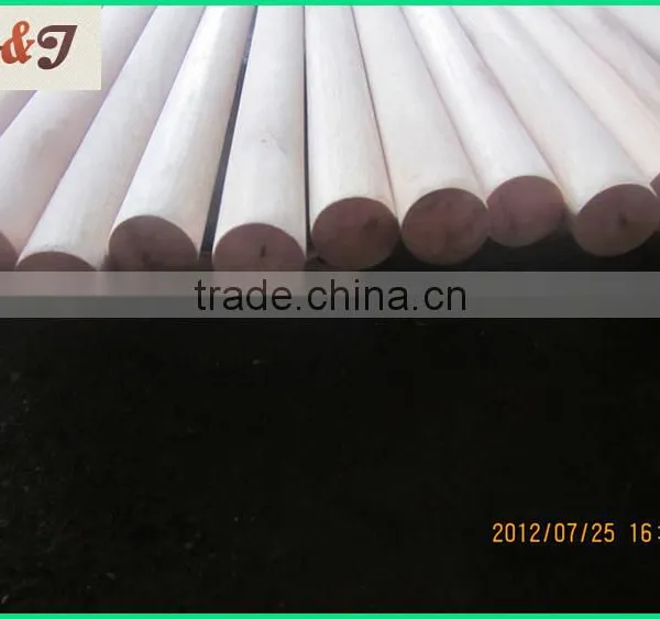 Natural Wooden Broom Stick One End Flat One End Dome photo-2
