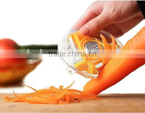 Creative Kitchen Tool 3 In 1 Fruit & Vegetable Round Peeler With Cute Design photo-3
