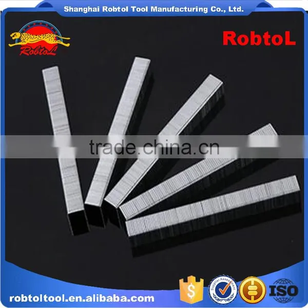 Pneumatic Nailer Staple Wood Furniture 6mm U Shape Staple Pins Gauge Silver Galvanized Code Nail Carton Seal Pin photo-2