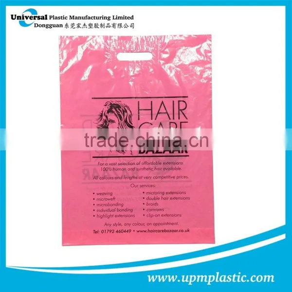 Degradable Disposable HDPE Plastic Die Cut Handle Bag photo-3